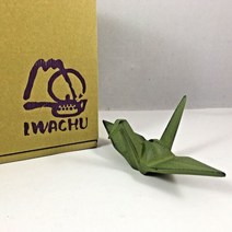 Iwachu 일본 청녹색 종이학 인센스 스틱 홀더 일본산472351 L5