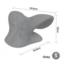 목침베개 목및 어깨 스트레처 통증 마사지기 뒷 경부 견인 베개 두통 완화 근육, 02 Grey
