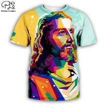 예수님 그리스도 PLstar Cosmos Christian olic Jesus R Streetwear 3DPrint Summer Casual Funny T-shirts, 03 T-shirts_08 4XL