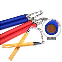 [시엘] 호신용 취미용 연습용 남학생 우드 쌍절곤, 통우드 쌍절곤