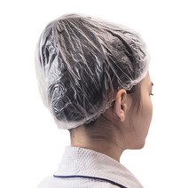 투명 일회용 염색 비닐 헤어캡 위생모자 샤워캡 100매, 상품선택, 투명헤어캡100매