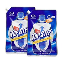 탑스텝 친환경 고농축 고성능 액체 세탁세제 리필형 2.4Lx2개 드럼용 일반용 중성 대용량