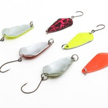 물방울 송어낚시 스푼 산천어 낚시바늘 에기추천 지그, 블랙그린