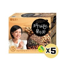 담터 호두아몬드율무차 15스틱X5 율무가루 사무실간식 임산부 율무차효능 겨울차 건강차, 본상품선택