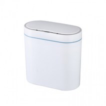 모션감지 스마트 센서 쓰레기통 휴지통 냄새차단 자동, 화이트