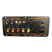 앰프스피커 AC220V 12V 24V 고출력 디지털 앰프 보드 블루투스 서브우퍼 앰프 자동차 홈 TF USB RCA 오디, 01 As Shown