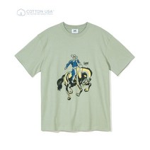 스몰 트위치로고 카우보이 티셔츠 이지그린 SMALL TWITCH COWBOY SHORT SLEEVE SAIGE GREEN LE2102ST19SG