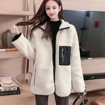 양털자켓 투웨이지퍼 2-way 뽀글이후리스뽀글이점퍼 커플후리스 뽀글이집업 겨울후리스 양털자켓