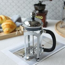 600ml 유리프레스 글라스 여과기 커피추출기 드립용품