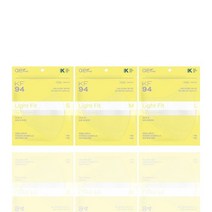 아에르 스탠다드 라이트핏 보건용 마스크 대형 KF94, 1개입, 20개, 밀레니엄 화이트