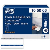 Tork kServe 연속 페이퍼 핸드 타월 화이트 H5 프리미엄 압축 12 x 270장 105066 USA 미국, 12 x 270 sheets