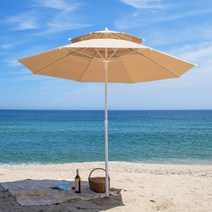 프리 2300 파라솔 야외 간이 그늘막 정원 베이스 별도, 옐로우, 선택:옐로우