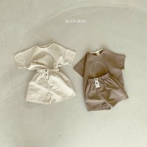 블랙빈 클라인세트[여름 자매 남매 형제룩 상하복 등하원룩 아동하객룩]
