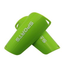 1 WorthWhile 쌍 축구 신 가드 십대 양말 패드 전문 방패 레깅스 Shinguards 슬리브 보호 장비, M, Only Pads Green