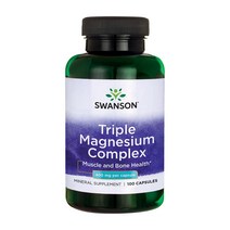 스완슨 트리플 마그네슘 컴플렉스 400mg 100캡슐, 100정, 1개