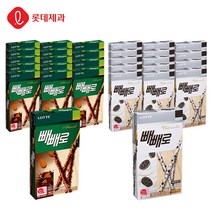[본사직영]롯데제과 아몬드 빼빼로 32gX15갑+화이트쿠키 37gX15갑, 32g, 30개