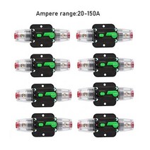 12V-36V DC 20A 30A 40A 50A 60A 자동차 트럭 오디오 수정 스테레오 앰프 회로 차단기 리셋 퓨즈 홀더 스, 07 120a