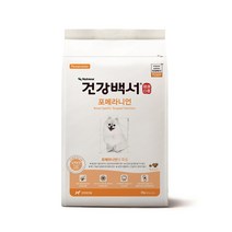 건강백서 전연령 포메라니언 반려견 사료, 2kg, 4개