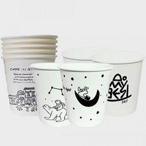 6.5온스 종이컵 1000개, 종이컵 6.5온스 (별이)