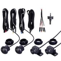 차량 블랙박스 채널 1 2 후방 카메라360 자동차 카메라 어라운드 뷰 사이드 3d 멀티 앵글 원활한 파노라마, 01 complete set