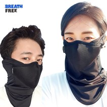 먼지 UV99.9% 자외선차단 골프 자전거 마스크 얼굴 햇빛 가리개 여름 넥 워머 버프 청풍문, 쉴드마스터 블랙, B타입(귀열림)