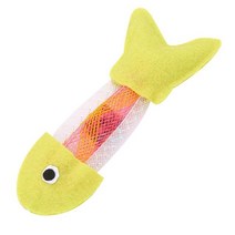 Dorakitten-고양이 씹는 장난감 천 실버 덩굴 물고기 모양 새끼 고양이 씹기 이빨 애완 동물 액세서리 용품 1 개, [01] 1