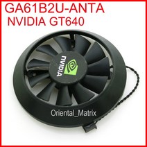 무료 GA61B2U-ANTA 12V 0.30A 78mm 34*34*34*34mm NVIDIA GT640 그래픽/비디오 카드 쿨러 냉각 팬 2Pin, 단일옵션