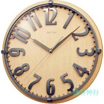 일본 Lisheng 시계 벽 시계 거실 유럽 단단한 나무 간단한 침묵 벽 시계 북유럽, 12 인치, 라이트 우드