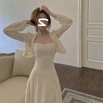 빅사이즈캐쥬얼원피스 봄계절 코디 프렌치 소프트스타일 여름 타입 뱃살가리기 슬림핏 오픈숄더 끈나시 2518307535