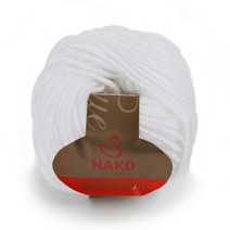 나은몰 울노바 울혼방 뜨개실 목도리 가디건 조끼뜨기용 겨울털실, 208 화이트 낱볼