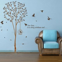 젤리펀트 인테리어 집꾸미기 포인트스티커, 희망나무