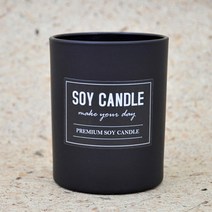 캔들용기 블랙무광 글라스 85g, 1개