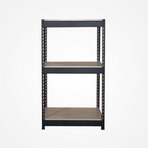 스피드랙 3단 무볼트 조립식 앵글 선반, 블랙앵글