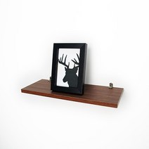 코팅 벽선반 DIY, 월넛