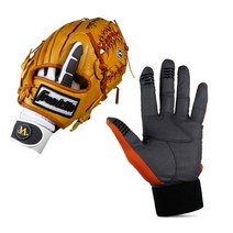 VA 야구 수비 장갑 수비장갑, 오렌지(왼손착용)