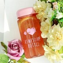 어썸보틀 디자인 트라이탄 보틀, 미니 보틀 핑크_350ml