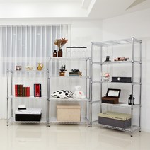 25파이 산업용메탈선반 앵글 철제선반진열대 2단/3단/4단/5단, 기둥높이900 5단