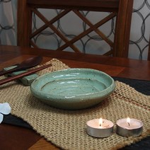 (수작업)청아한 분청 골찬기, 그린