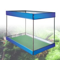 피쉬박스 청경 45cm 슬림 오픈어항/청경어항 오픈형수조, 44.8 x 19.7 x 30.2cm