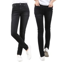 턴키 여성용 빅사이즈 샌드워싱 스키니진 DG_489
