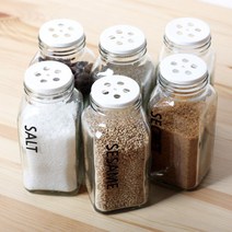 로맨틱노벰버 슬림 양념병 양념통(고체), 165ml, [실버캡]폰트2검정 참깨