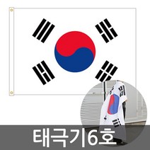 태극기 6호 국기 국경일 가정용 응원 행사 도구 용품, 단품, 태극기04-태극기6호(100X150)