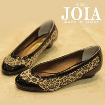 조이아 송치무늬플랫슈즈