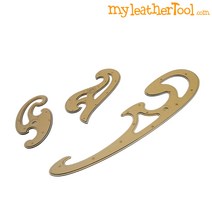 가죽공예 - 곡선 도형자 3종류 1set