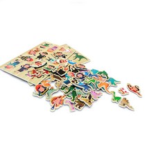 [노리터보드] 직업 공룡 자석 퍼즐 놀이 학습 교구, 혼합