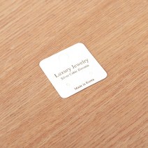 비즈아이 선물포장, 04_귀걸이포장지30X30mm_아이보리(LuxuryJewely)_12개