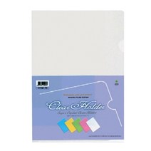 문화)반투명/고투명홀더 A4 (5칼라), 노랑(세로), 10매