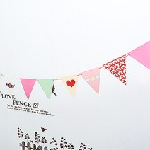 파티용품 삼각 파티 가랜드, 러브, 1개