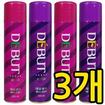 데뷰 헤어스프레이, 후로랄 300ml, 3개, 300ml