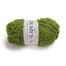 나은몰 오마이베베 극세사 굵은 수면실 목도리 뜨개실 무릎담요 Knit, 낱볼 14 올리브 그린